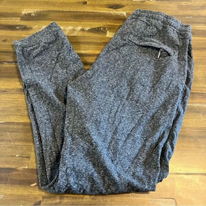 Good Man Brand Jetset Charcoal Gray Joggers Printed Large Active L